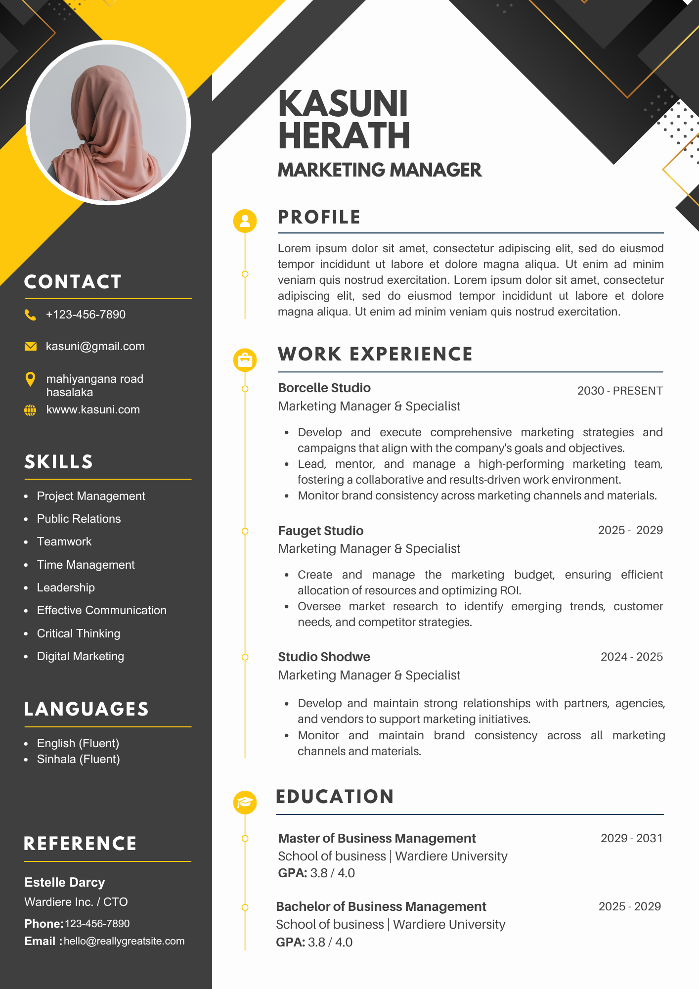 CV Design 4